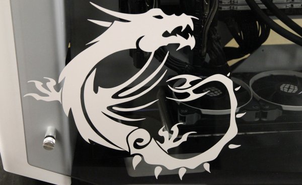Наклейка MSI дракон на корпус ПК