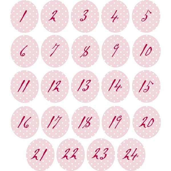 Цифры (с наклейками)