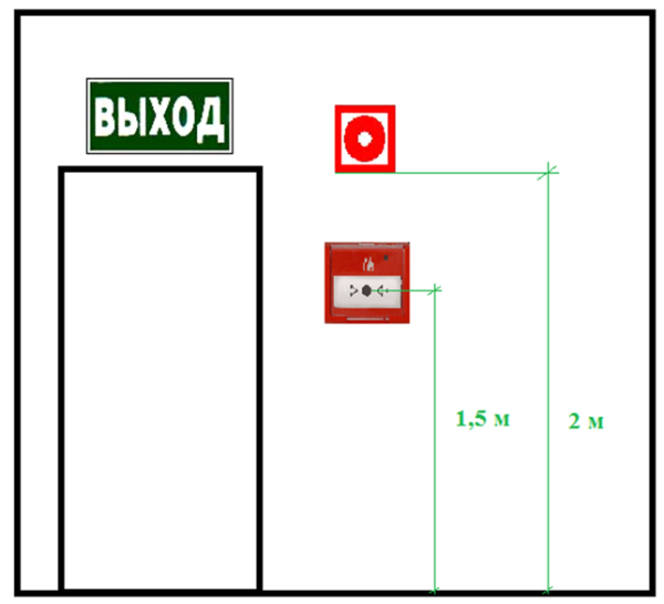 Знак пожарный Извещатель