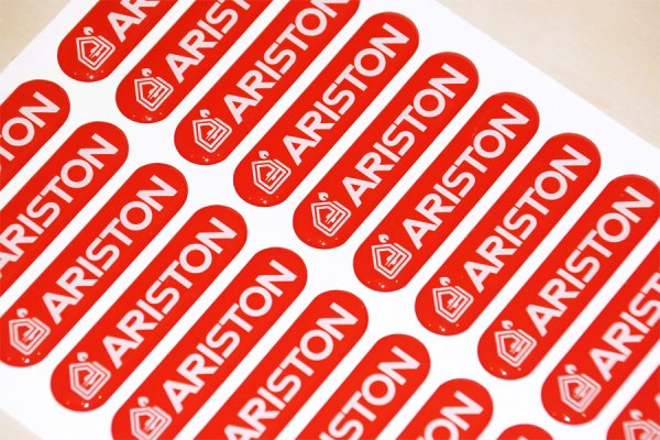 Наклейки с логотипом компании