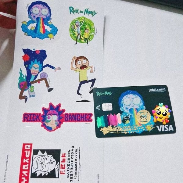 Карта тинькофф Рик и Морти