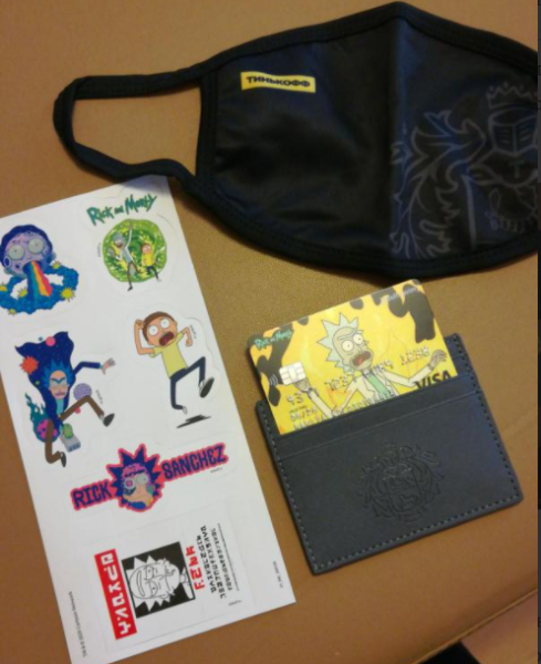 Карта тинькофф Рик и Морти Стикеры