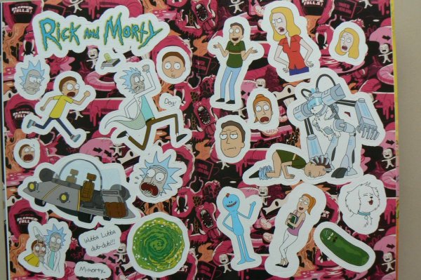 Стикеры Рик и Морти тинькофф