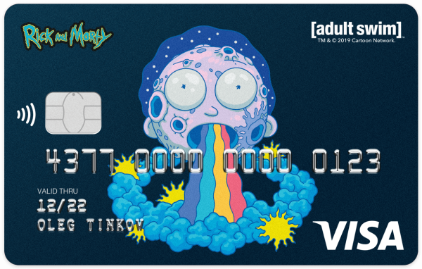 Дебетовая карта тинькофф Блэк Рик и Морти