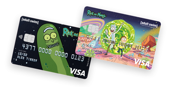 Детская карта тинькофф Рик и Морти
