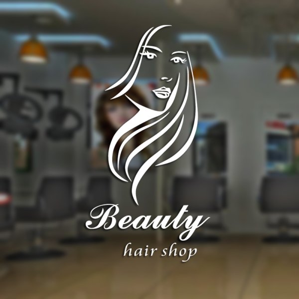 Наклейки на окна салон красоты