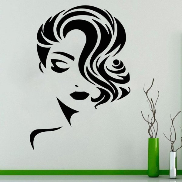 Рекламные наклейки на окна для салона красоты