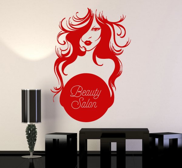 Наклейки на окна парикмахерской