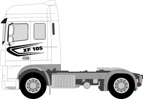 DAF XF 105 габариты кабины