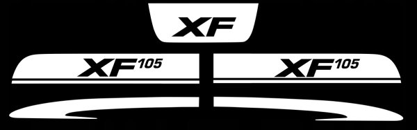 DAF XF 105 наклейки вектор