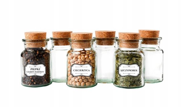 Наклейки на банки со специями