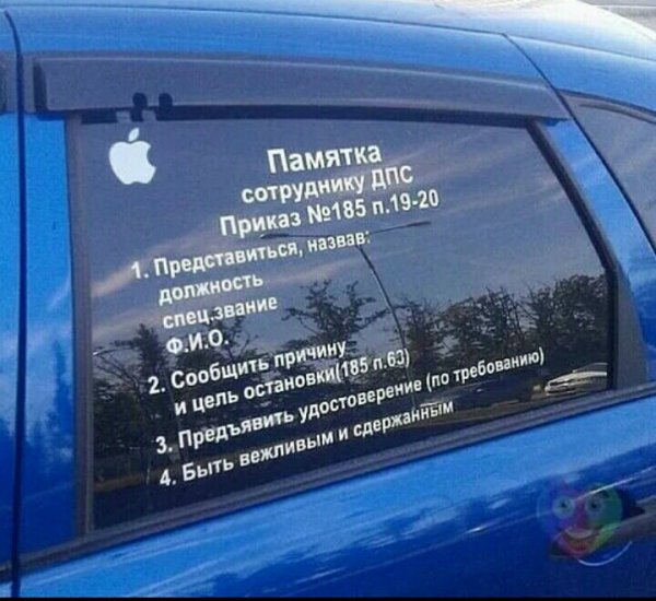 Надпись ДПС на авто