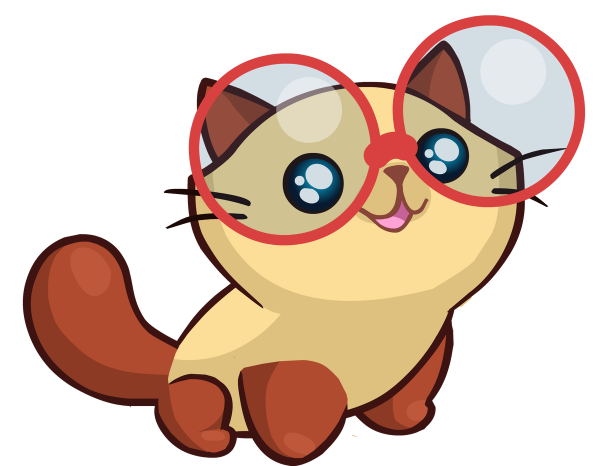 Мультяшные коты в очках