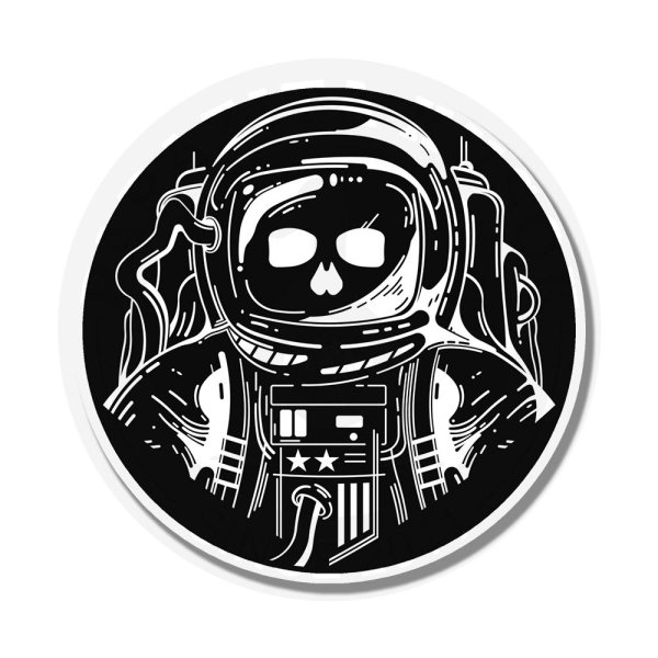 Стикеры чёрно белые