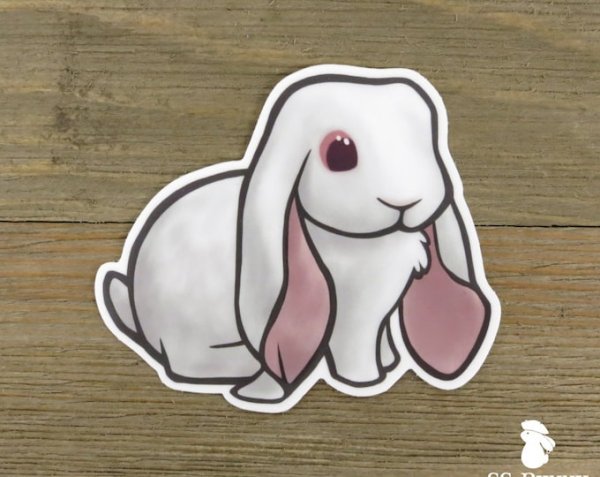 Наклейка (стикер) кролик