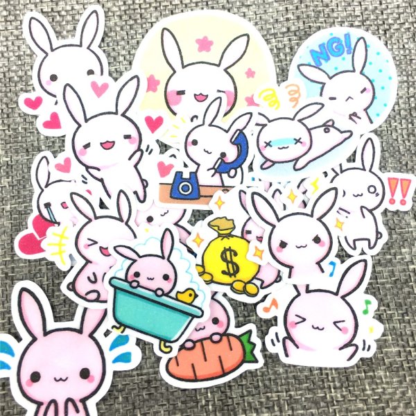 Наклейки в виде кролика