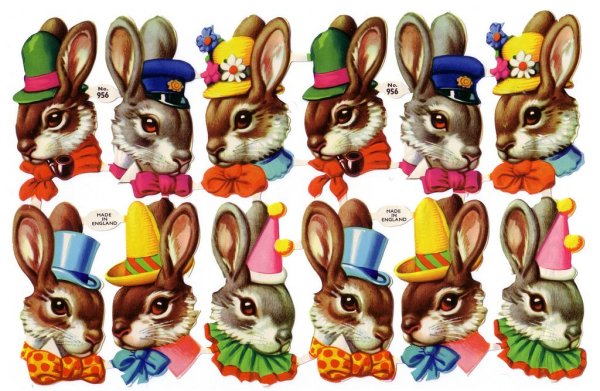 Набор наклеек кролик