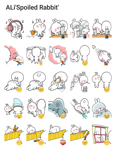 Кролик стикер