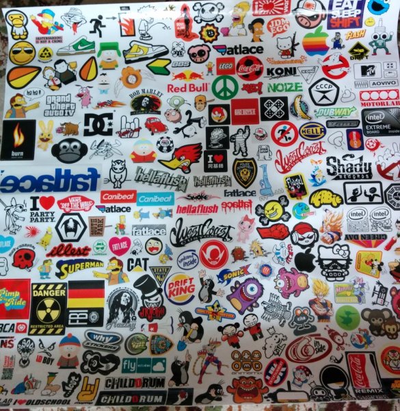 Наклейки с матовой ламинацией