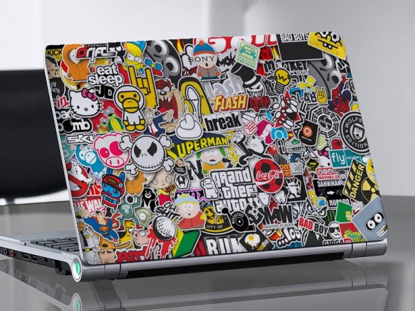 Ламинированная наклейка