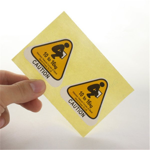 Ламинированная наклейка