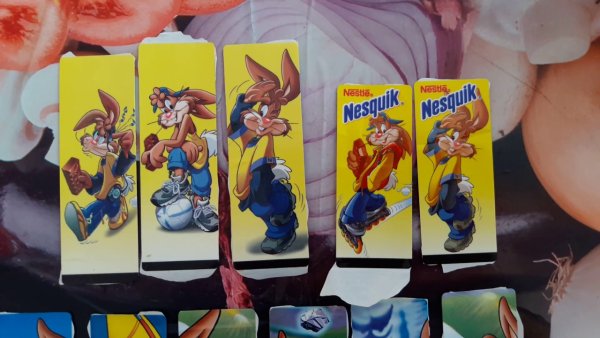 Наклейки из батончик Несквик