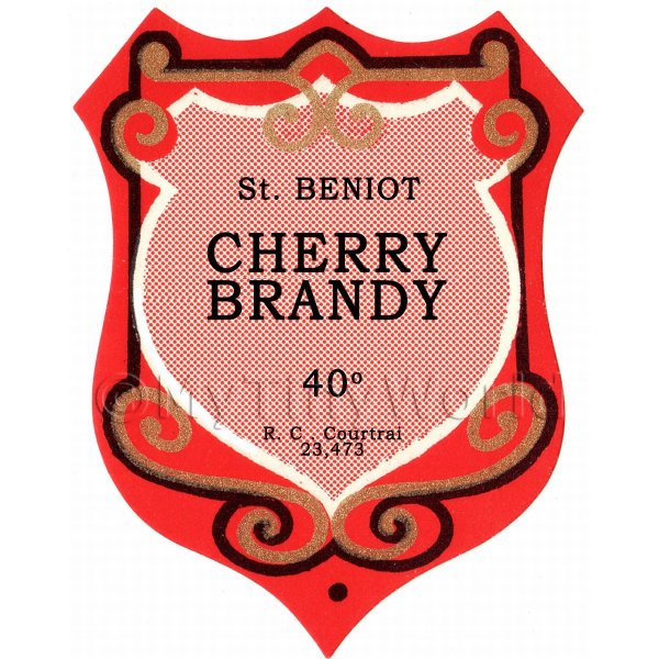 Этикетка черри бренди
