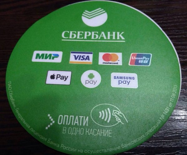 Оплата банковской картой