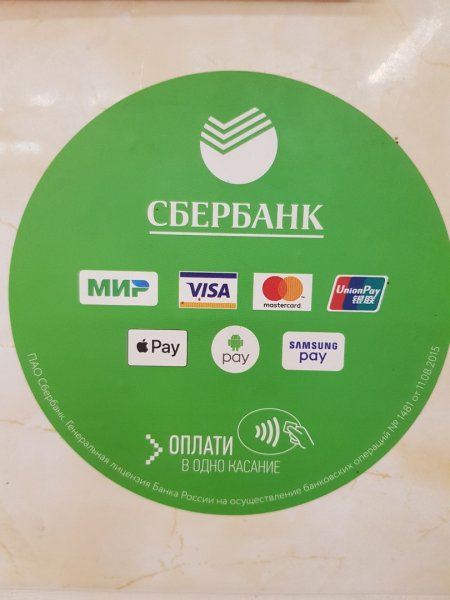 Стикер Сбербанк эмблема