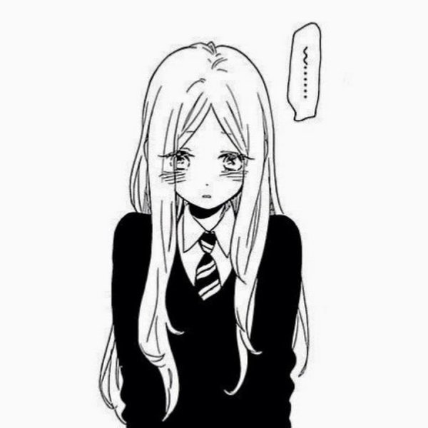 Наклейки аниме черно белые