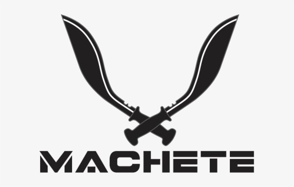 Наклейка мачете на авто