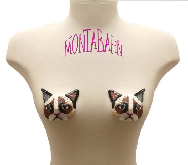 Наклейки на соски крестики