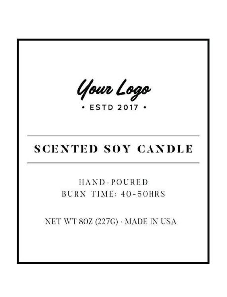 Печать наклеек на свечи