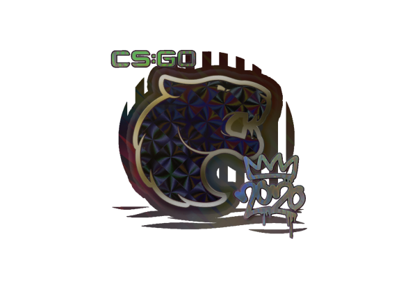 Наклейка Furia голографическая