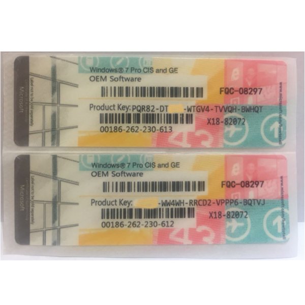 Наклейка Windows 7 professional OEM