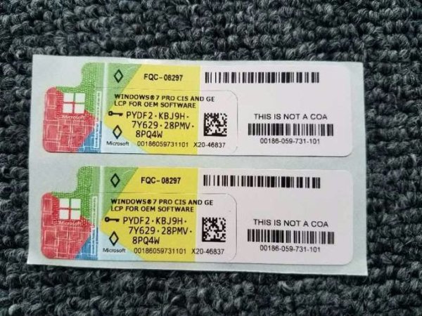 Наклейка лицензии Windows