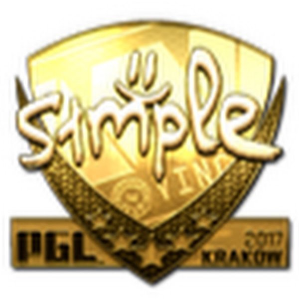 Наклейка PGL Золотая Краков 2017