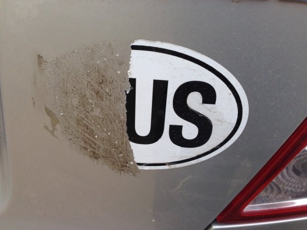 Наклейка Rus на авто