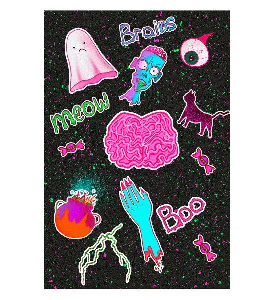 Наклейки для скетчбука