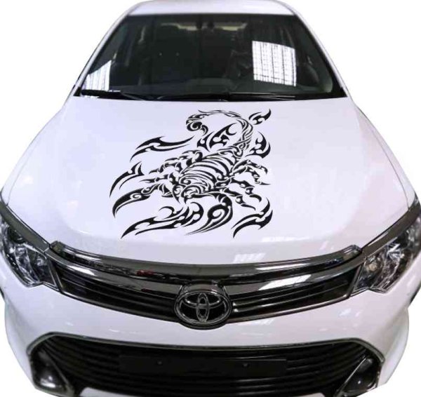 Наклейки на капот автомобиля