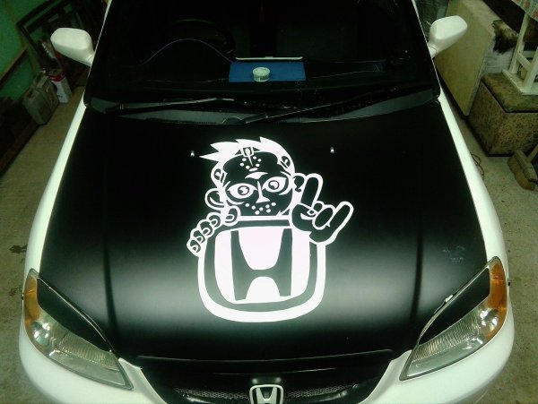 Теана j31 наклейка на капот