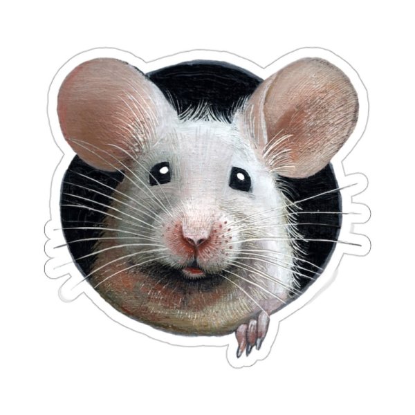 Наклейка - мышь