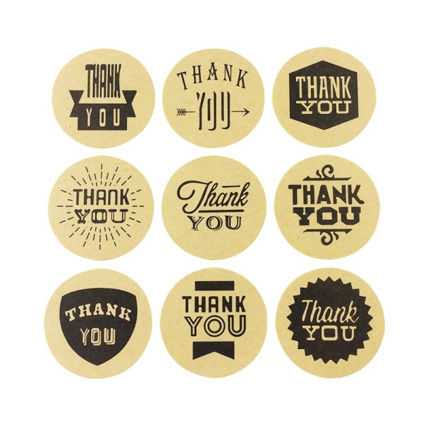 Печать круглых наклеек