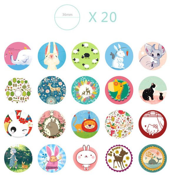 Наклейки для распечатки круглые