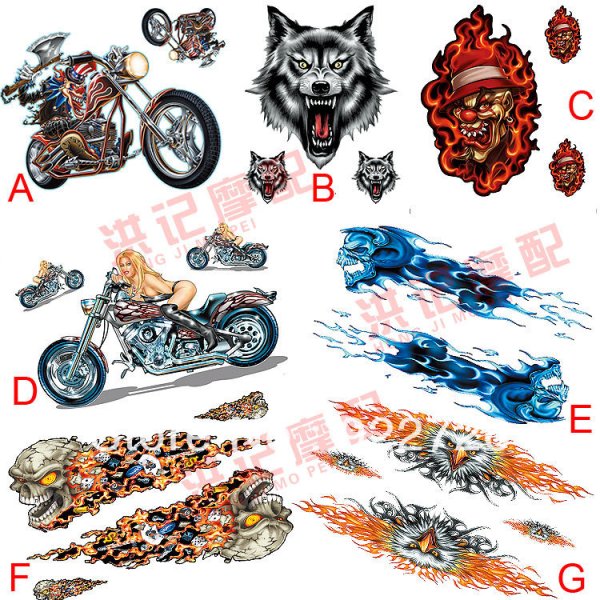 Классные наклейки на мотоцикл