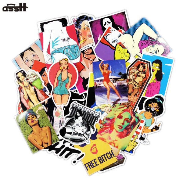 Наклейки Стикеры девушки