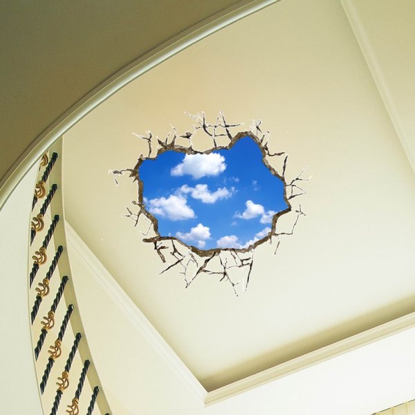 Декоративные наклейки на натяжной потолок