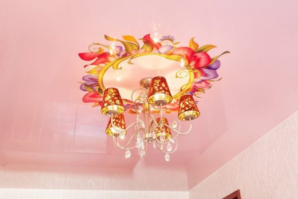 Декоративные наклейки на натяжной потолок