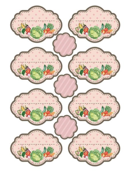 Наклейки на баночки