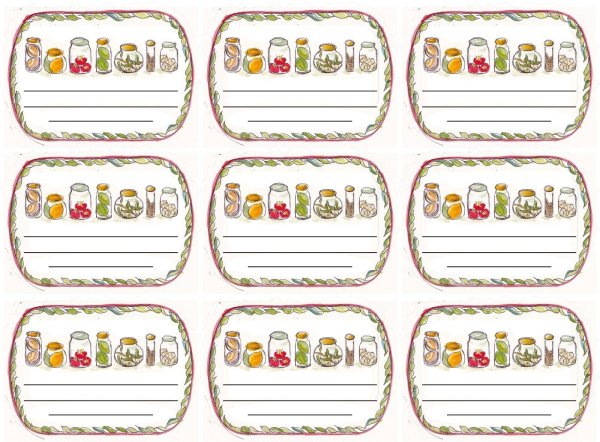 Красивые наклейки на банки